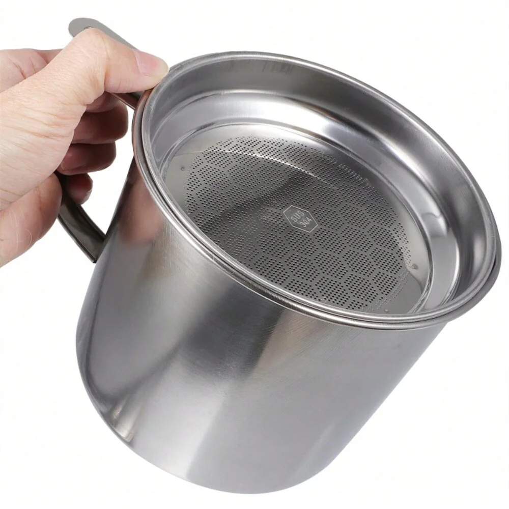 1.4L Stainless Steel Oil Dispenser Bottle Dishwasher Safe Glass Bottle SUS 304 Stainless Oil Bottle / Cruet