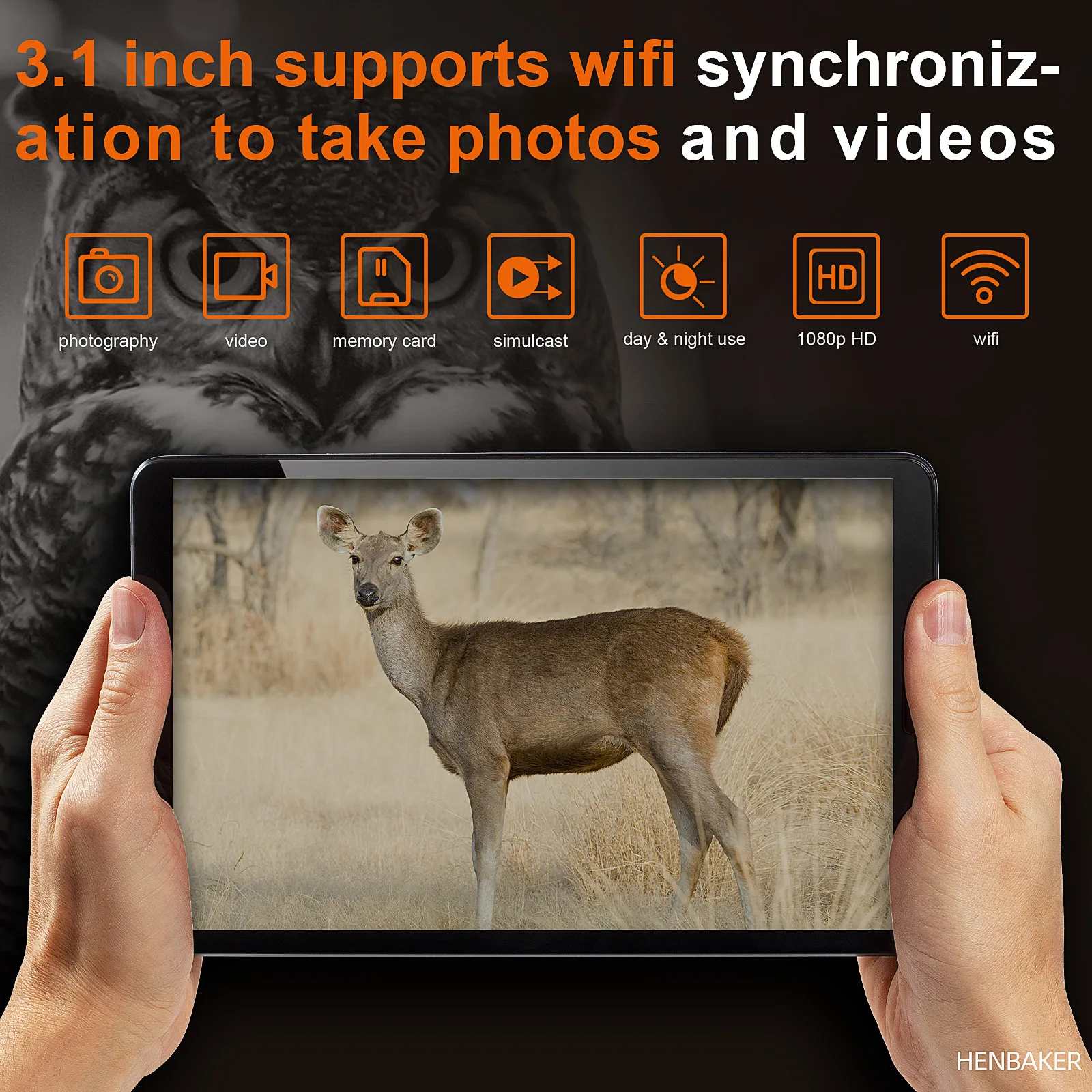 Kamera Teropong Monokuler Digital CY789 850/940nm Inframerah Ganda 400M Penglihatan Malam 1080P HD 24X Wifi APP untuk Berburu