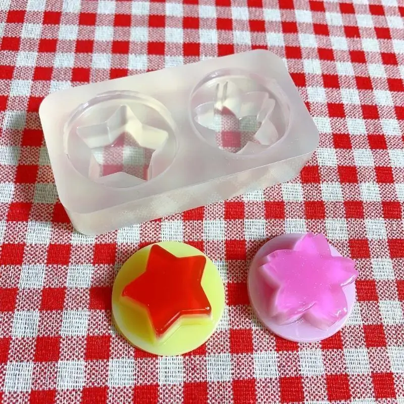 Silicone Resin Mold Soap Embed Mold Resin Pendant Mold DIY Jewelry Casting Mold for Phone Cover Decors