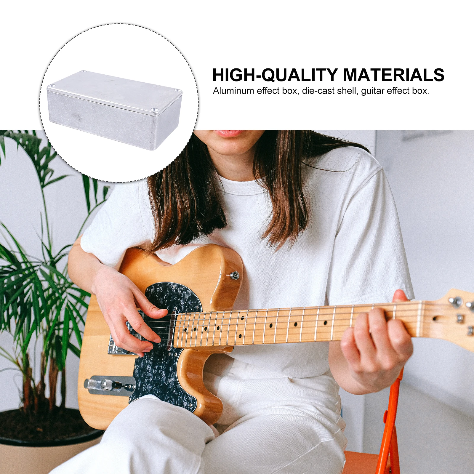 

Effect Aluminum Box 122x66x39.5mm Guitar Pedal Enclosure Box Case DIY Metal Accessory Safe EcoFriendly AntiCorrosion