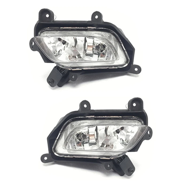 

1Pair Car Front Bumper Fog Lights Assembly Driving Lamp Foglight For Kia K3 2013 2014 2015