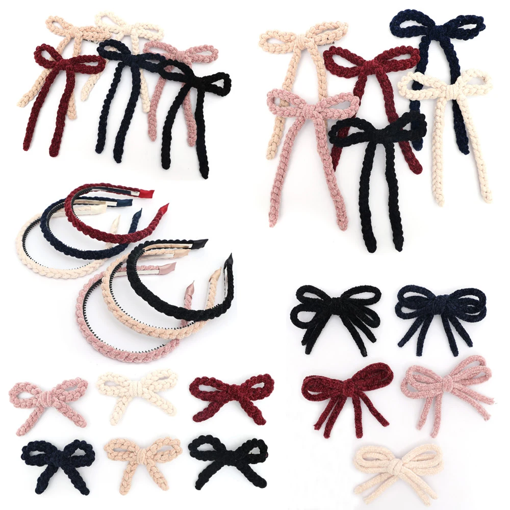 

Chenille tape Hair Bows Cute Hairpins Girls duckbilled Hair Clips Barrettes Clip Kids Headwear Fashion Hair Accessores band