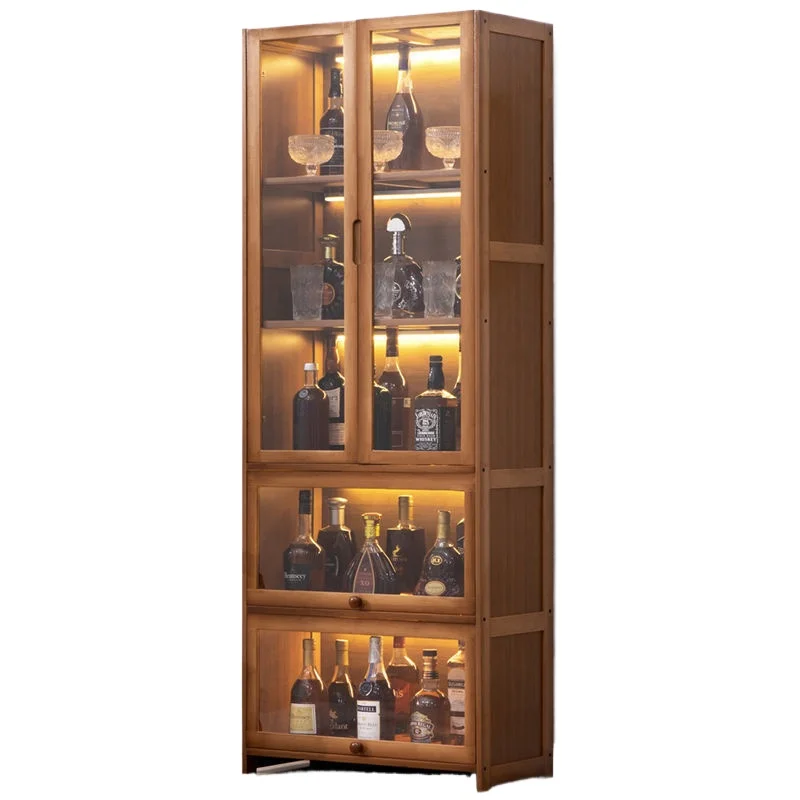

Wine cabinet partition cabinet modern simple wine cabinet display floor to wall storage household wine