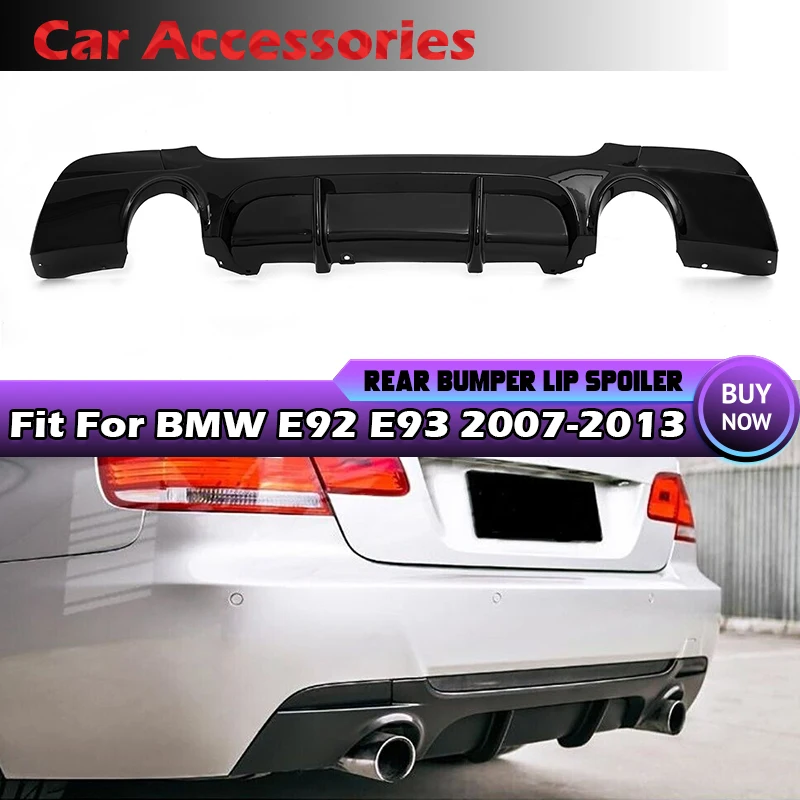 

Rear Bumper Diffuser Lip Rear Trunk Spoiler LED Brake Light For BMW E92 E93 328i 335i 2007-2013 Coupe/Convertible Accessories