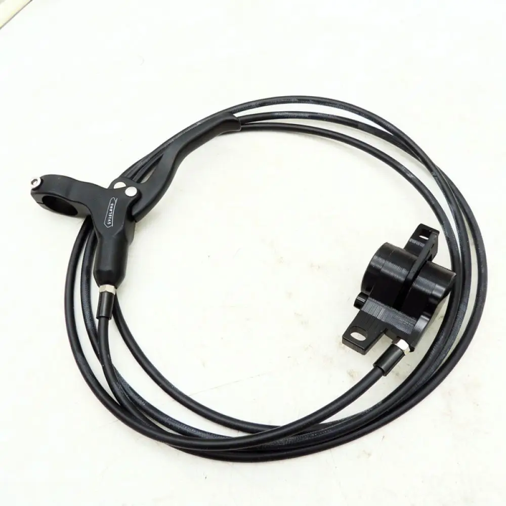 Juego de frenos hidráulicos de aluminio CNC, ligero, para bicicletas de montaña (MTB) y bicicletas eléctricas, con kit de frenos de disco y accesorio de cableado extendido.