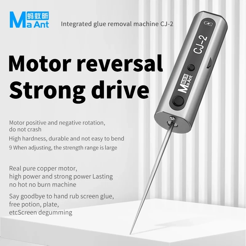 MaAnt CJ-2 Adjustable Electric Glue Remover Rod Mobile Phone LCD Touch Screen OCA Glue Removing Tool With Dust Detection Lamp