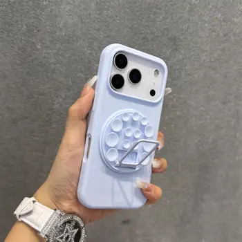 適用於 iPhone 17 Pro Max/17 Air/16/17 Pro/15/14 Plus 的液態矽手機殼,矽膠吸盤支架保護套 10 最佳銷售 漂亮的iPhone手機殼 - №7