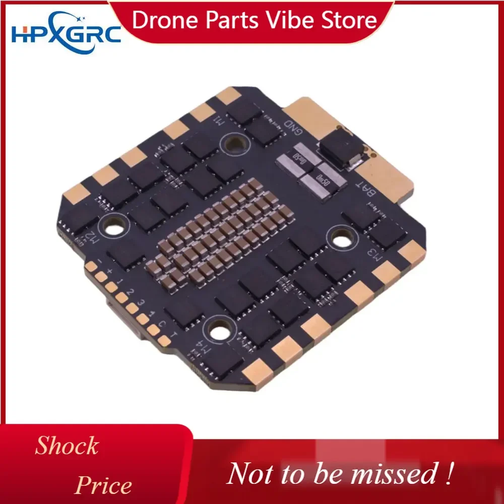 

DP HPXGRC H743 Stack H743 Flight Controller Dual ICM42688P with 100A/120A ESC 3-12S LIPO 30.5x30.5mm for RC FPV Racing Drone