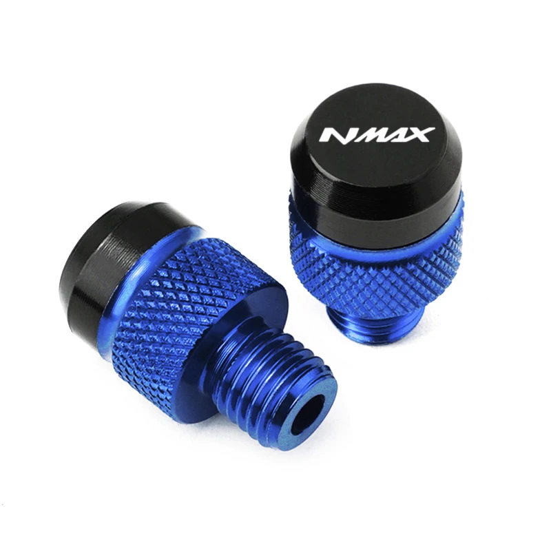 لياماها NMAX N-MAX 155 NMAX125 NMAX155 ماكس دراجة نارية الملحقات M10 * 1.25 CNC مرآة ألومنيوم ثقب المقابس مسامير البراغي يغطي #4