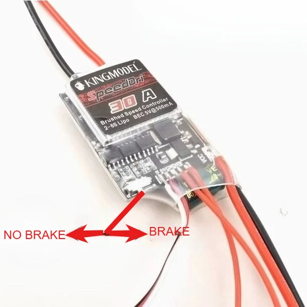 2-4S Single channel bidirectional brushed PWM control RC car SpeedDir 5A/10A/20A/30A/40A ESC