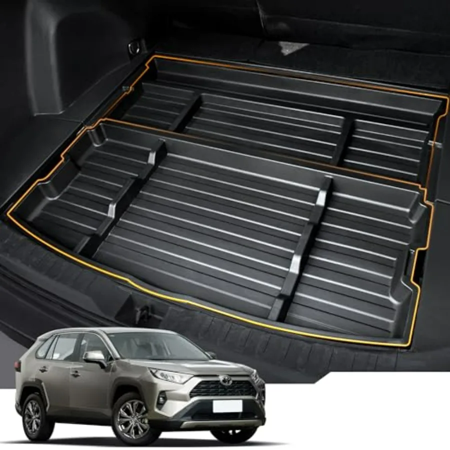 

Trunk Organizer for 2019-2025 Toyota RAV4 Hidden Storage Box Under Cargo Floor Rear Trunk Insert Tray SUV Cargo Storage Organiz