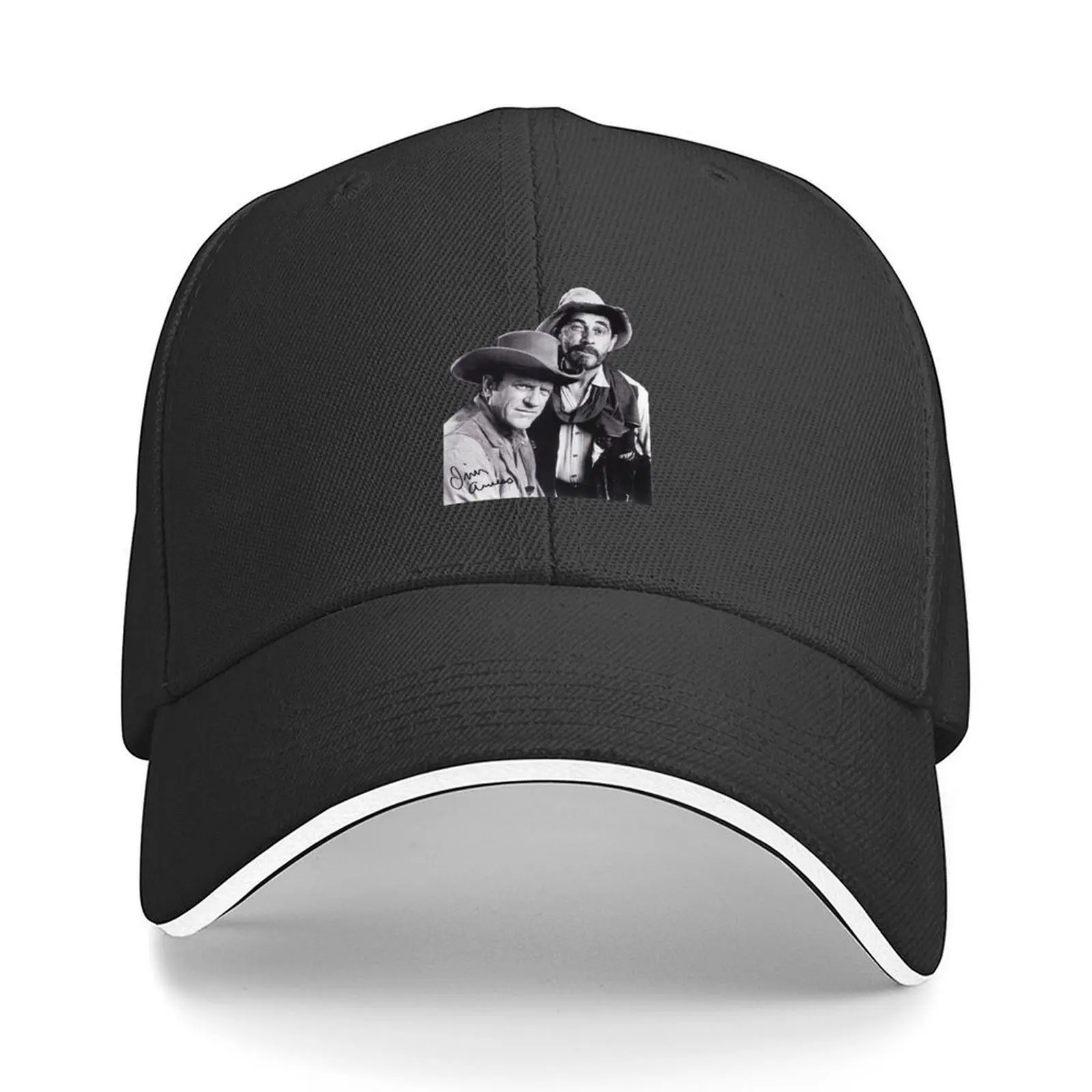 

Gunsmoke Series James Arness And Matt Dillon Baseball Cap fashionable fun hats Christmas Hat party Hat Hats For Women Men's