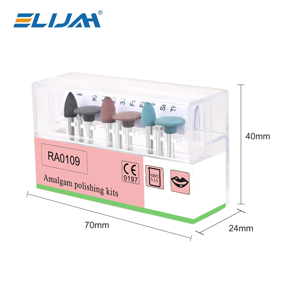 RA0109 Dental Amalgam Polishing Kits Denspay Dental Silver Amalgam Repair Polishing Set Resin Porcelain Polishing Set