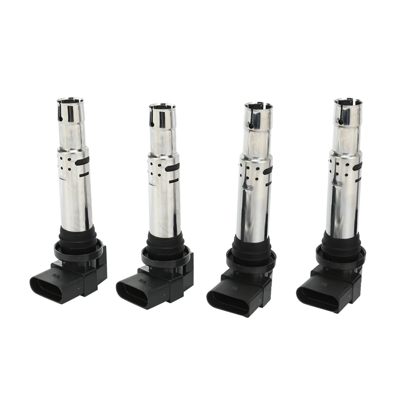 4Pcs Ignition Coil For-A-u-d-i A3 For-Vw-Polo Tiguan Golf Cc Eos Passat 036905715G Accessory 036905715 for Ea111