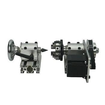 CNC 라우터 3040 6040 6090, 회전 축 A 축 4 축 분할 헤드 