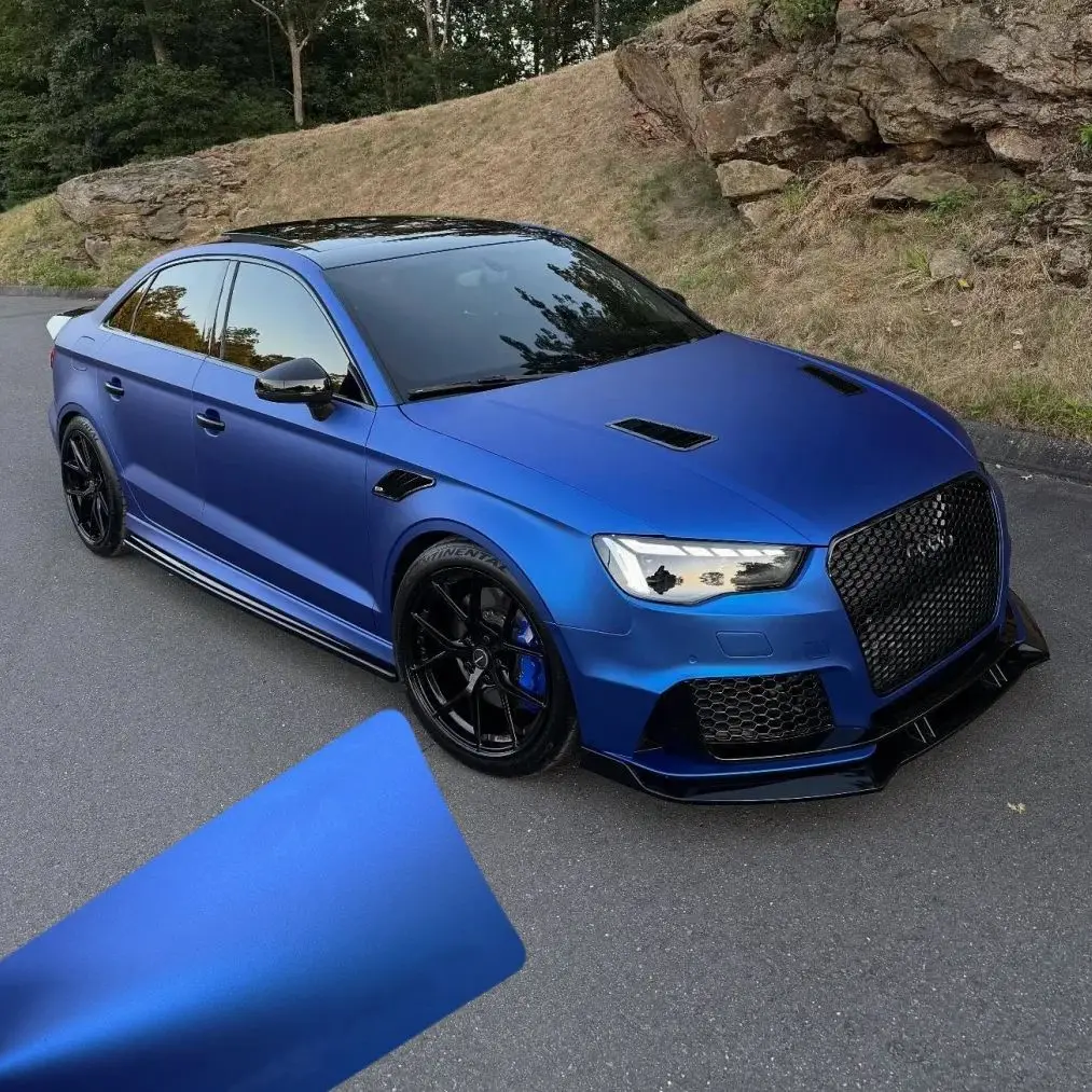 

Super Matt Chrome Blue Dark Blue Deep Blue Car Wrap Vinyl Film for Auto Exterior Wrapping Foil Air Bubble Free Super Ocean Blue