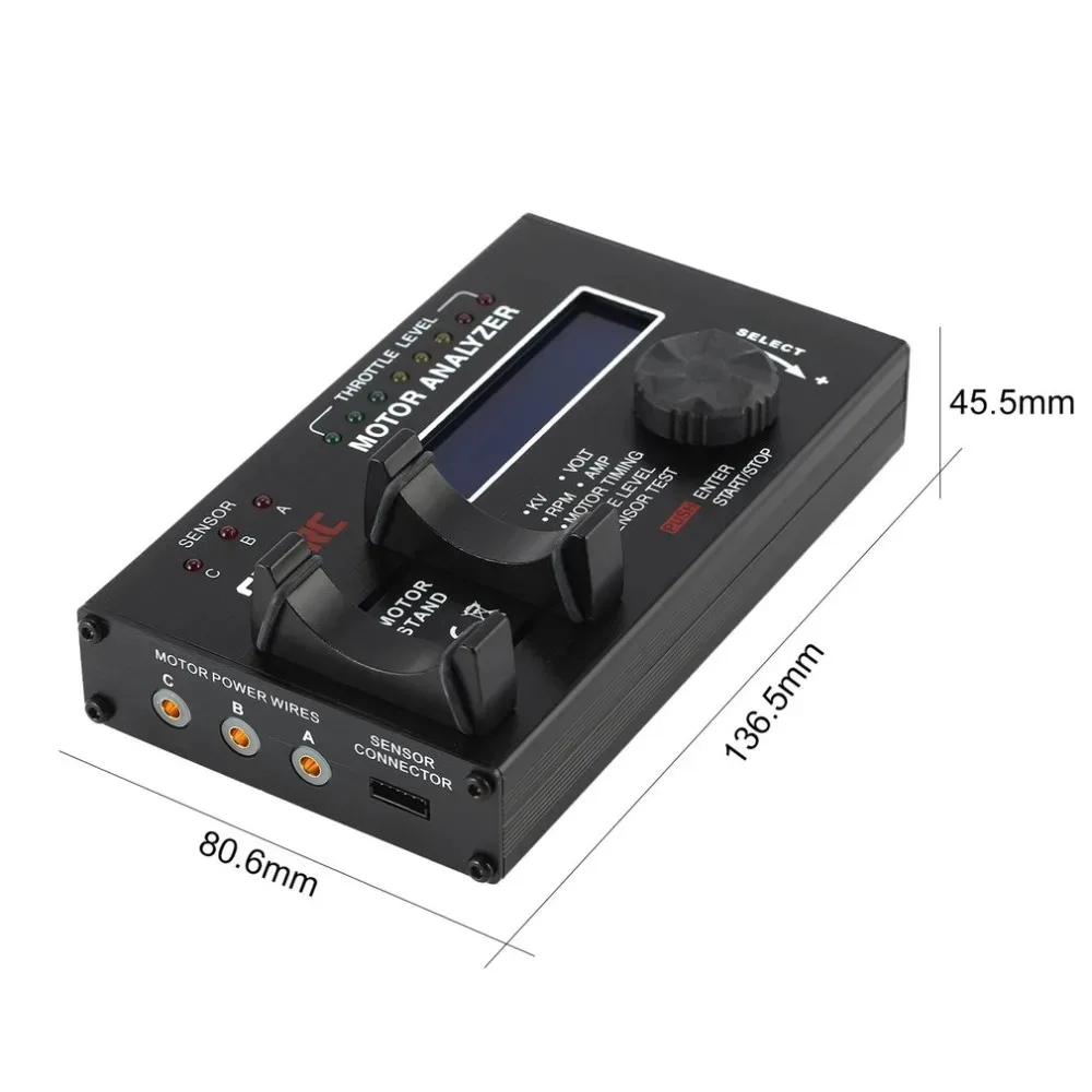 SKYRC Brushless Motor Analyzer LCD Tester RPM KV Voltage Timing Noise 7.4-8.4V Checker Sensor or Sensorless for RC Car Part