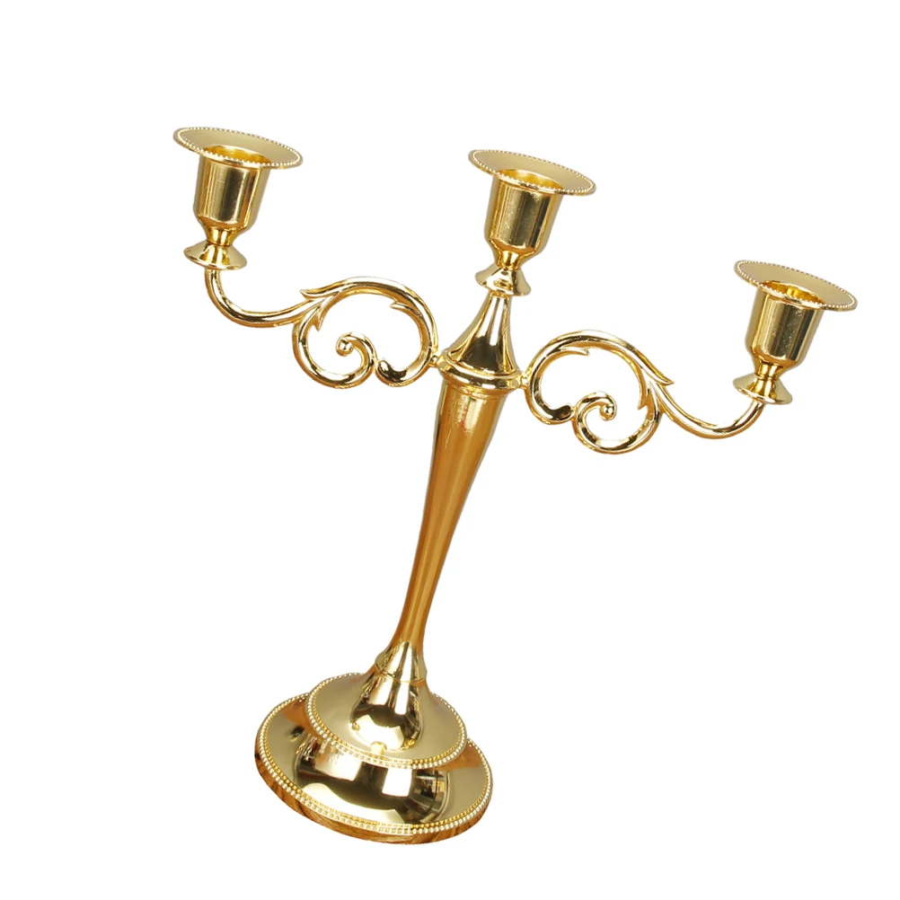 

Vintage Candlestick Combination Premium Desktop Decoration Table Ornament Home Adornment Romantic Holder Steady Base for Office