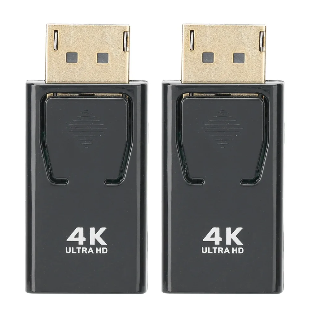 2PCS 4Kx2K Displayport To HD Adapter Plug and Play Displayport Male To HD Female DP To HD Adapter for PC Computer