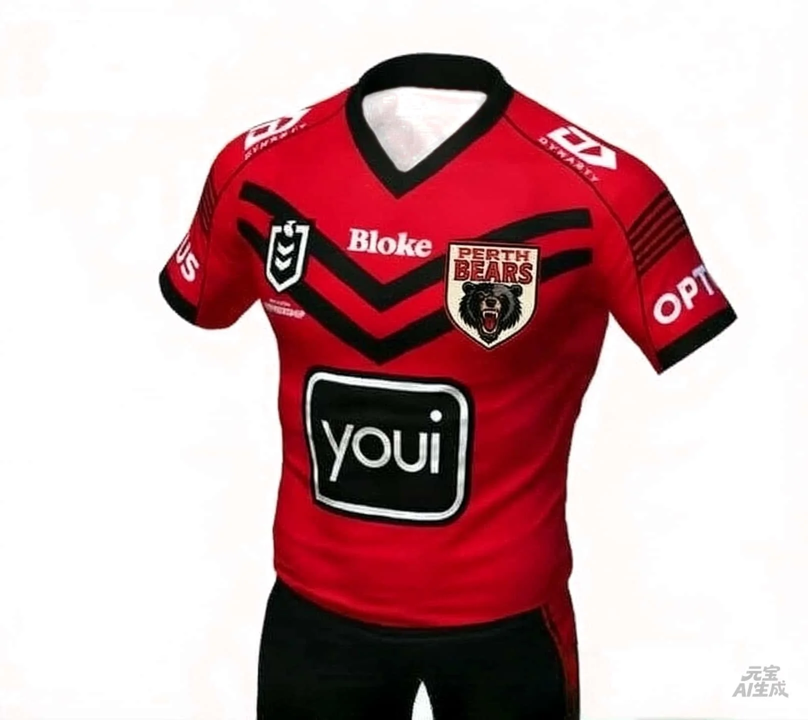 2026 Summer New Perth Bears NRL Rugby Jersey, Family Matching T-shirt Suitable for Daily and Training Wear