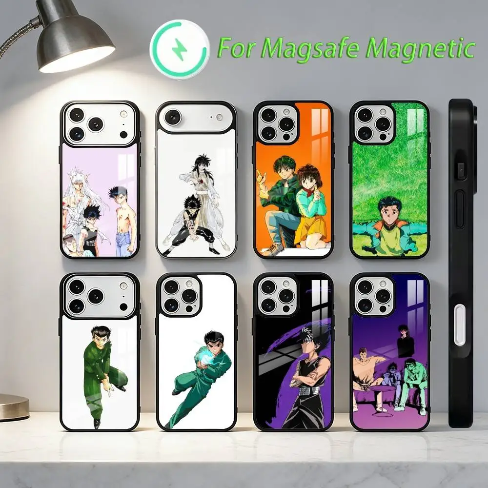 

YuYu Hakusho Phone Case For iPhone 17,16,15,14,13,12,11,Plus,Pro,Max Magnetic Wireless Charging