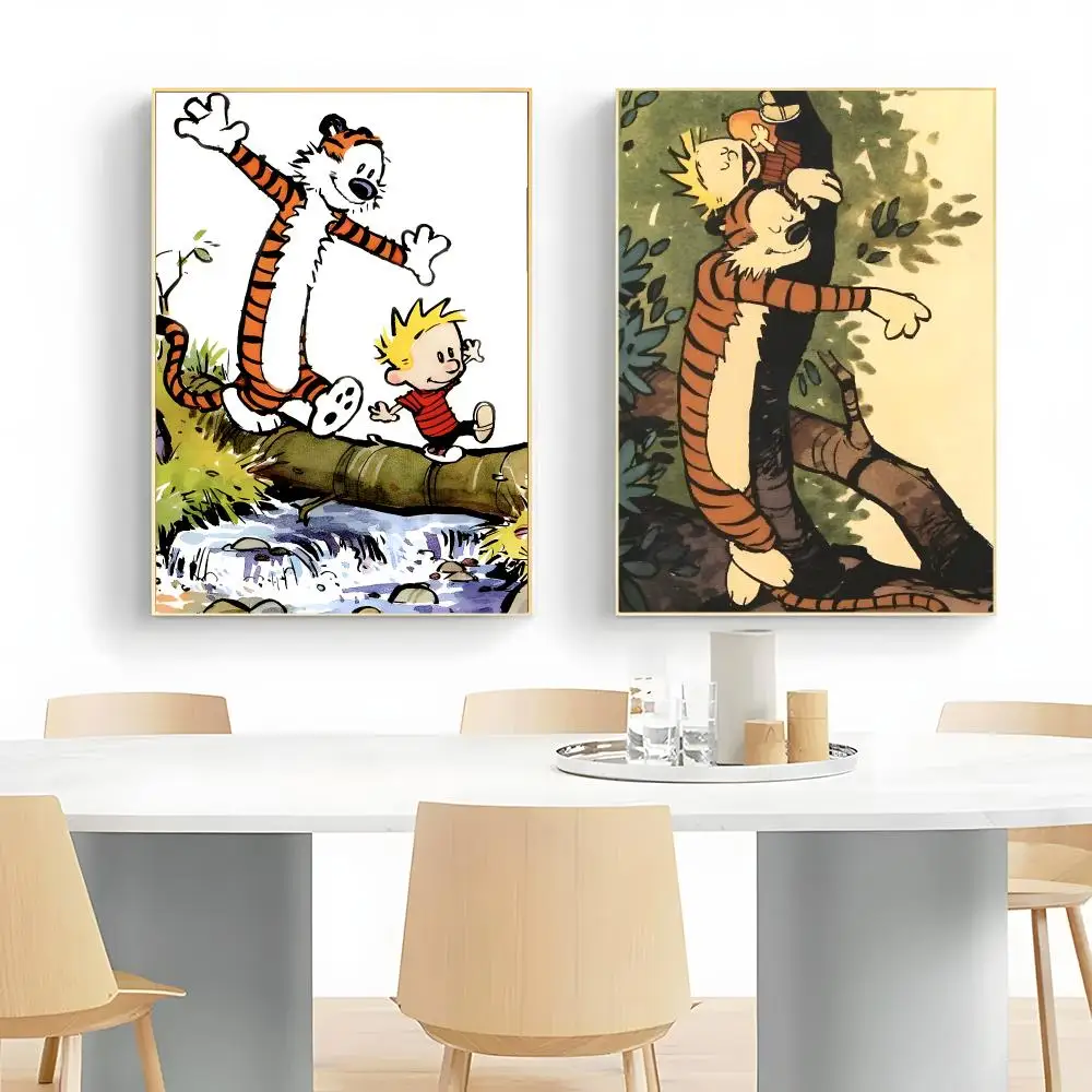 Comic Strip C-Calvin and Hobbes Poster Wall Art Print Decorative Mural Home Decor Gift Unframed