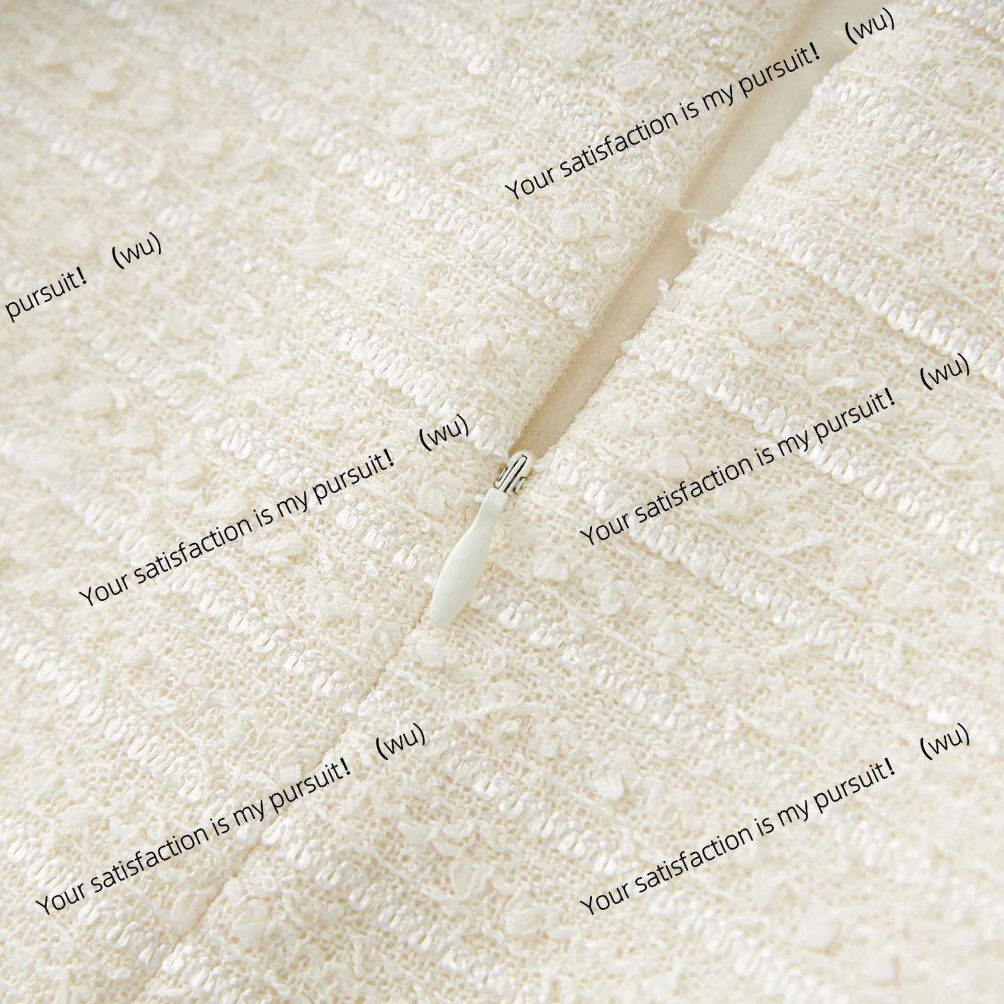 25111202-Heavy Industry Light Luxury Thousand Gold Wind White Moonlight Xiaoxiang Set Jacket + Skirt Handmade Nail Beads Autumn
