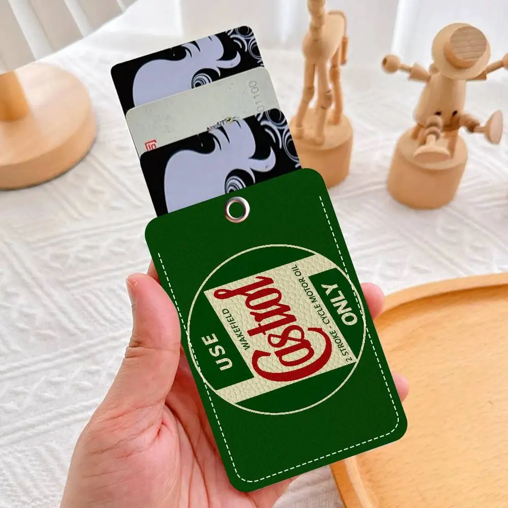 C_Castrols بطاقة البنك، مترو الانفاق، حامل بطاقة الحافلة المفاتيح حلقة رئيسية الباب الوصول العلامات بطاقة الهوية حالة المفاتيح الوصول