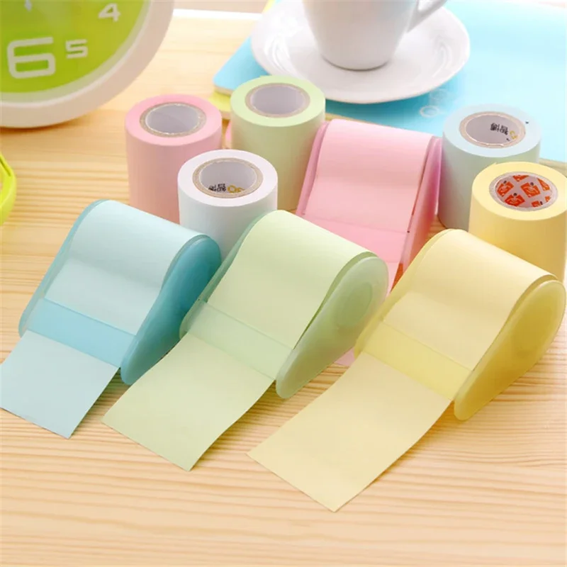 1 X Fluorescent Paper Sticker Memo Pad Sticky Notes Kawaii Stationery Material Escolar School Supplies Kawaii Stationery