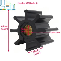 Kit girante della pompa di raffreddamento ad acqua di mare per Volvo-Penta 875593 877061 3841697 21951356 801277 825941 JMP 7400-01