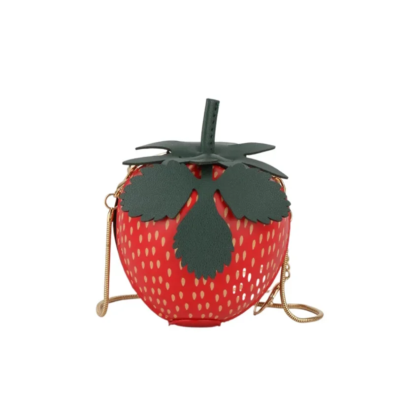 Cute Strawberry Shoulder Bag Women Small Chain Crossbody Bag Cute Phone Bag