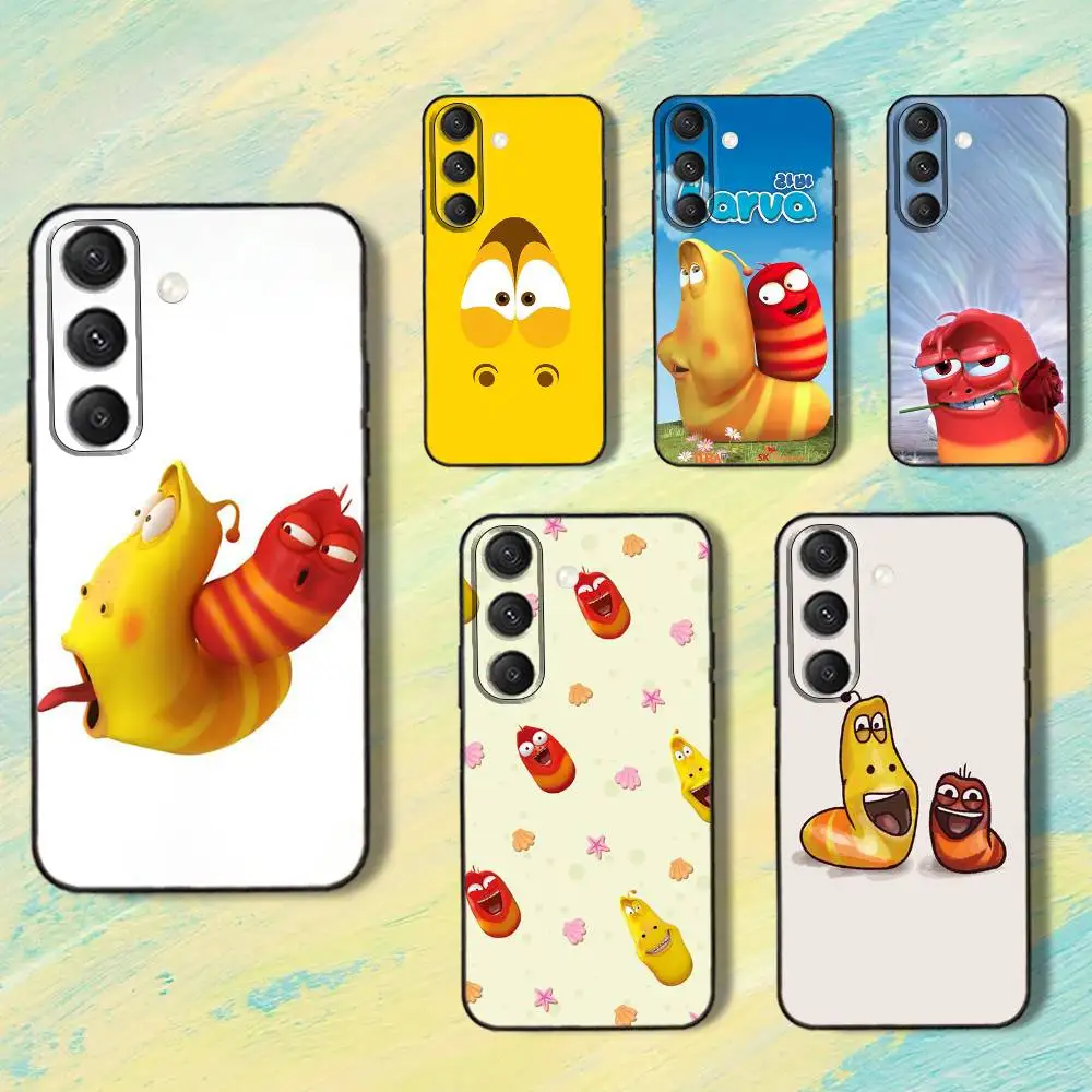 

Cartoon Animation L-Larvas Phone Case For Samsung S25,S24,S10,S22,S21,S20,S23,Ultra,Plus,Lite,FE,Soft Silicone Black Cover