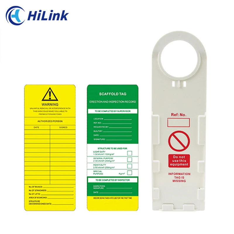 HiLink High Strength Multi-Functional Warning Sign Scaffold Holder Tag