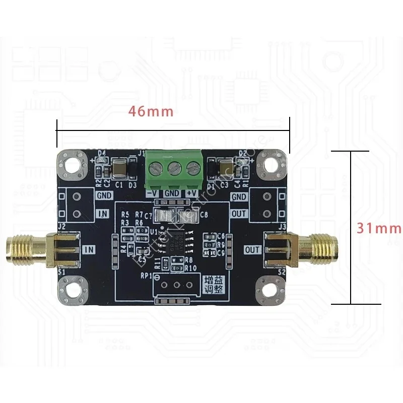 TLC2652 Corte milivolt módulo amplificador de precisão de aquisição de sinal DC fraco