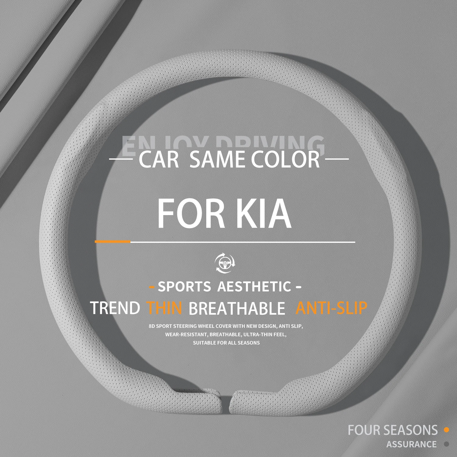 

Suitable For Kia Car Steering Wheel Covers Sportage Ace Sonet KX3 KX5 K3 K4 K5 Carnival Ultra-thin General Automobile Parts