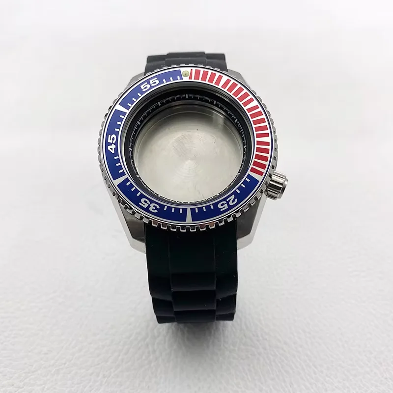 45mm Mod PROSPEX SNR025 Watch Case and 22mm Watch Stap Set Kits with Sapphire Crystal Glass Fits 7S26 4R35 NH35 NH36 Movement