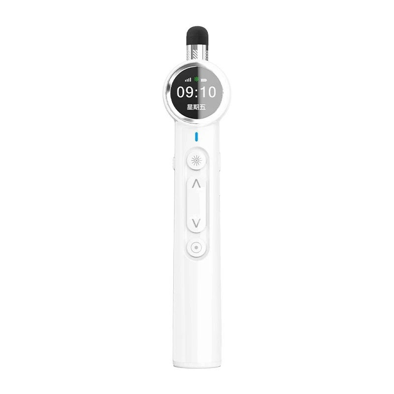 Flip pen teacher with multi-function ppt remote control pen laser time display