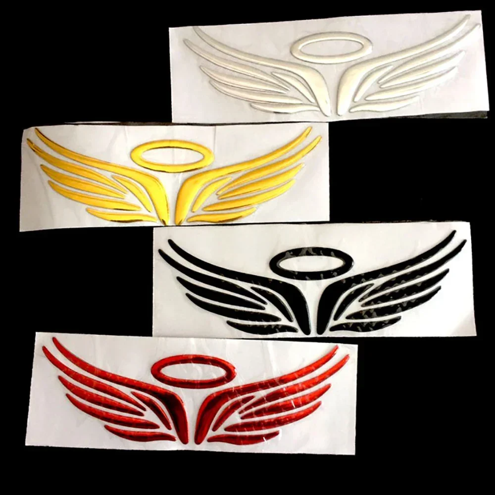 4 Colors Hot 3D Angel Fairy Wings Car Styling Sticker Auto Truck Logo Emblem Badge Decal Decoration Car Decor Car Sticker
