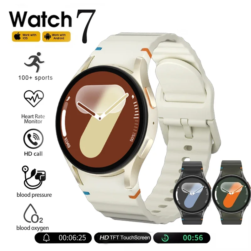 

2025 New Galaxy Watch 7 Smart Clock 42mm Amoled HD screen GPS Bluetooth Sports called Fitness Tracker Heart Rhythm Smartwatch