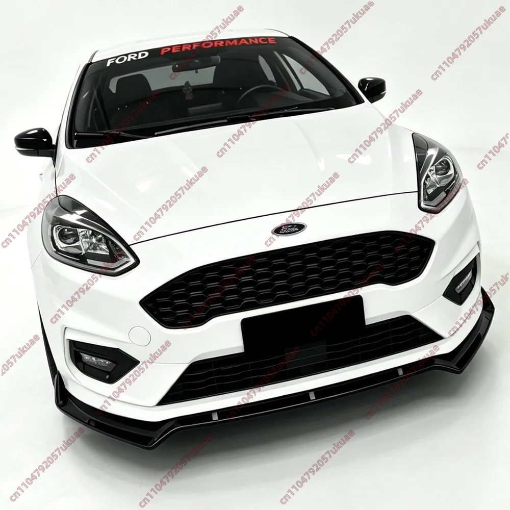 For Ford Fiesta MK8 ST ST Line 2017 2018 2019 2020 Pre-Facelift Front Bumper Lip Splitter Chin Spoiler Protector Guard Tuning