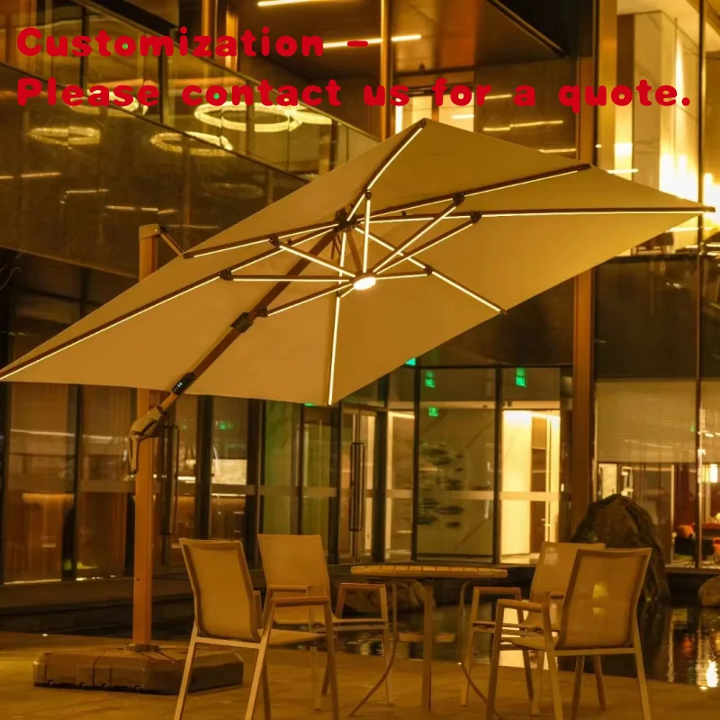 مخصص. فناء خارجي من الألومنيوم خفيف مع أثاث حديقة بتصميم روماني - مادة شراع من مادة البوليستر #1