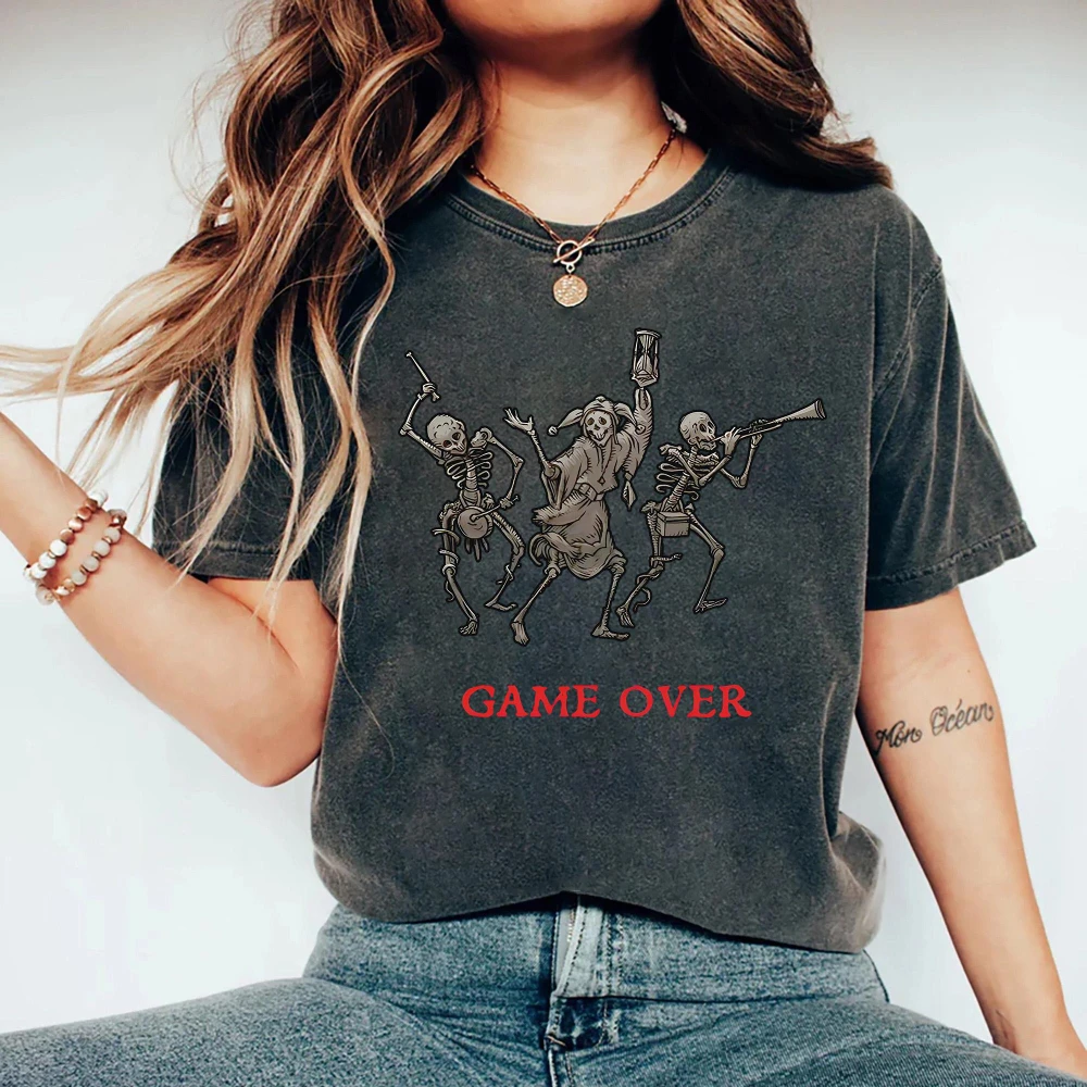 Kingdom Come Deliverance Shirt Vintage Mittelalter Krone Schwert Grafik T-Shirt Kleidung Grafik Kurzarmshirt Männer Frauen Ganzjährig