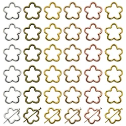 20pcs Antique Silver Plated Flower Bead Frames Spacer Beads Alloy  Charms For DIY Earrings Necklaces Bracelets Jewelry Making