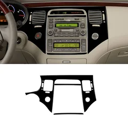 Center Console Radio Decorative Trim Decal Carbon Fiber/ABS Car Inner Accessories for Azera 2006 2007 2008 2009 2010 2011