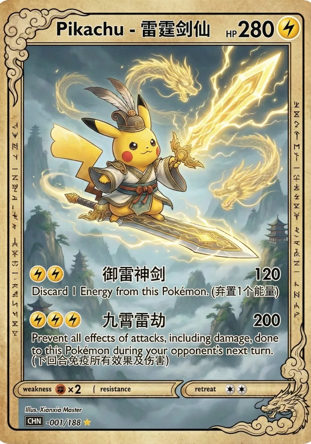 5Pcs Pokemon Cards Gengar Charmander Squirtle Bulbasaur Chinese Fantasy Style PTCG Cards Holo Game Collection Cards Pokemon Gift view 2