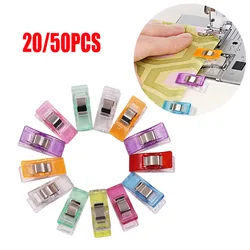 20/50Pcs Sewing Clips DIY Crafting Crocheting Knitting Clothing Fabric Quilting Clips Assorted Colorful Paper Craft Securing