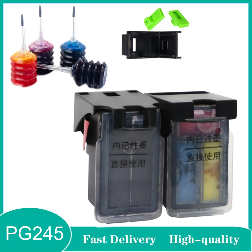 

Vilaxh PG-245XL CL-246XL 245XL 246XL PG245 CL246 Ink Cartridge for Canon PG-245 CL-246 Pixma iP2820 MX492 MG2924 MG2520 Printer