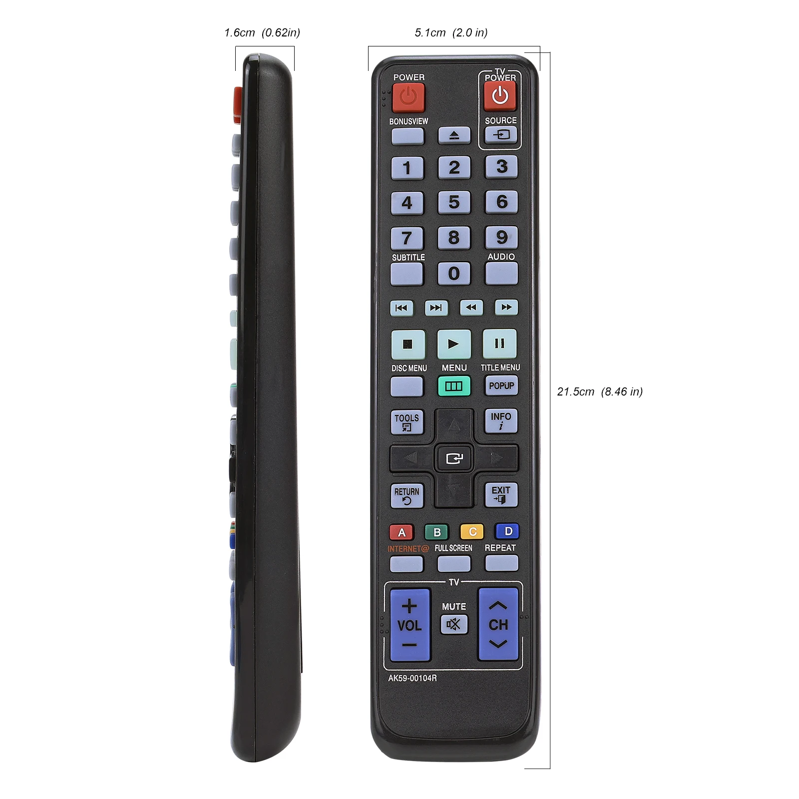 New Remote Control AK59-00104R for Samsung BD-C5300 BD-D5490 BD-C5500C BD-D5700 BD-C6500 BD-C5900 BD-C6900 BD-C6800/XAA BD-C6600