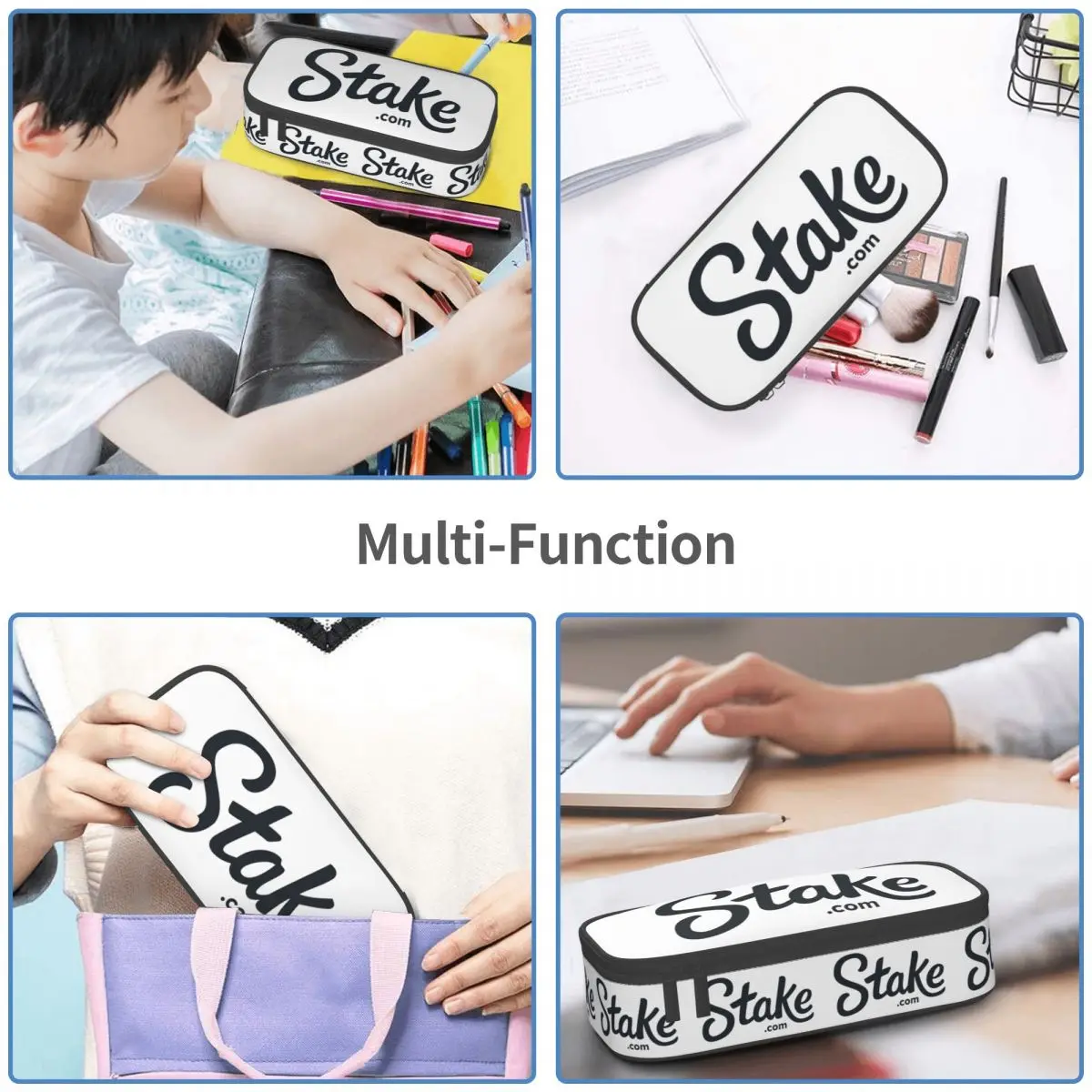 Stake Crypto Casino 연필 케이스 Studen 선물 펜 상자 연필 가방 문구 용품 펜 홀더 가방