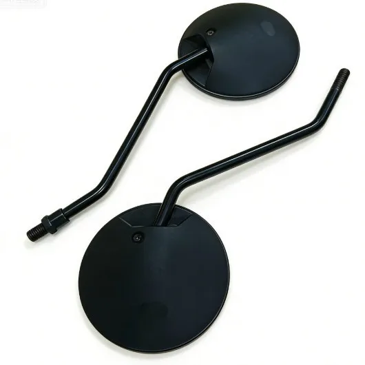 Vintage Round Motorcycle Rearview Mirror Metal Stem Side Mirror Compatible with ST Baboon CF125-3A Honda CG125 Scooter Rear